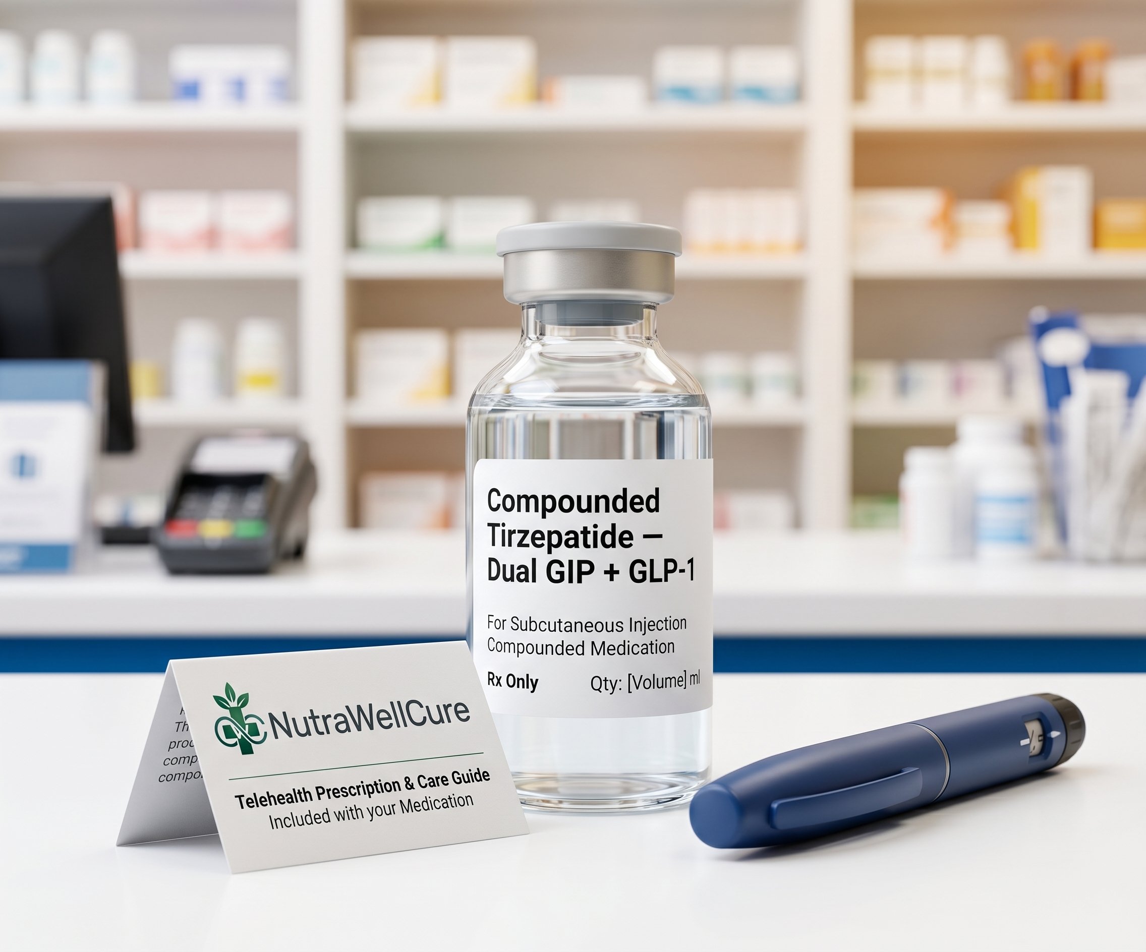 BrightMeds Compounded Tirzepatide Vial Dual GLP-1